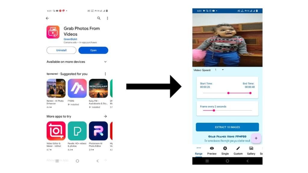 Video se photo nikalane wala app